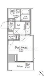 レジディア国立 804 間取り図