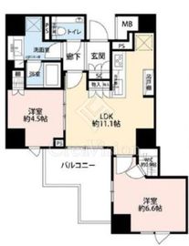 ザ・パークハウス早稲田 5階 間取り図