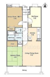 オーキッドレジデンス港北綱島イースト 402 間取り図