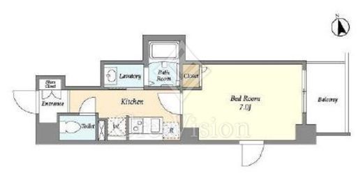 ラティエラ横濱天王町 201 間取り図