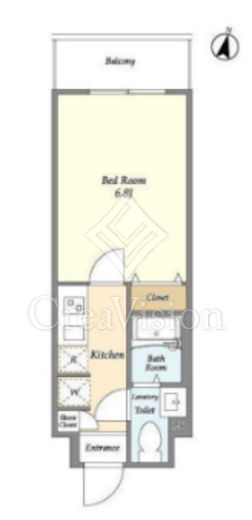 アルファコート青砥2 504 間取り図