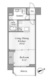 AZABU PARKHAUS 501 間取り図