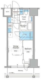 ルフォンプログレ横浜関内 1302 間取り図