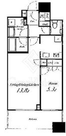 パークタワー勝どきミッド/サウス 6階 間取り図