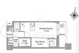 コンフォリア・リヴ大崎 306 間取り図
