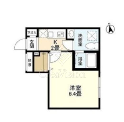 ウェルスクエアイズム文京小日向 203 間取り図