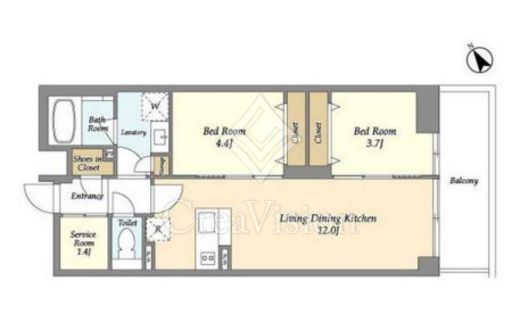 The Grand Terrace Wakabayashi 108 間取り図