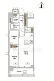 RJRプレシア蒲田 208 間取り図