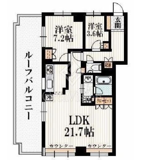 アトラス杉並方南町 9階 間取り図