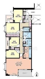 ザ・フィネスト上野毛パークハウス 4階 間取り図