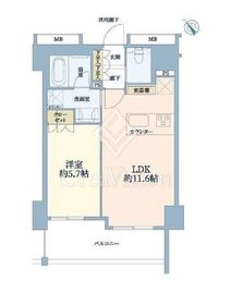 シェフルール文京茗荷谷 9階 間取り図
