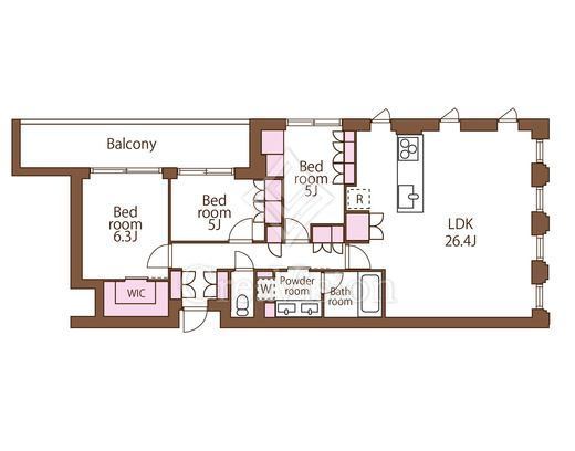 Embassy Suite 101 間取り図