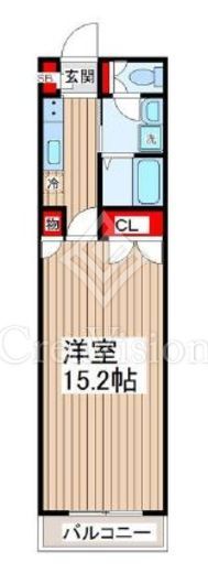 月村マンションNo.28 402 間取り図