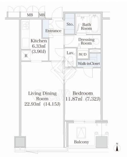 大井町ハイツ 901 間取り図