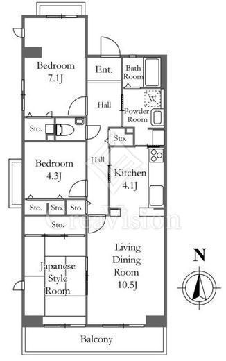 KDXレジデンス日吉 709 間取り図