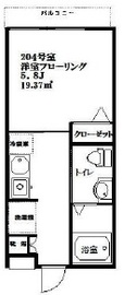 スペックハウス白金台 204 間取り図