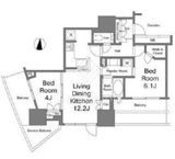 ルミナリータワー池袋 3階 間取り図