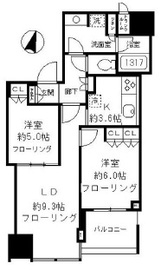 大崎ウエストシティタワーズ イースト 7階 間取り図