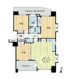 ライオンズステーションプラザ金町 13階 間取り図