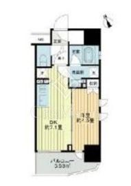 ライオンズ早稲田ミレス 5階 間取り図