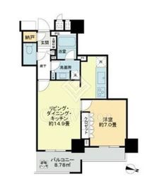 ザ・ライオンズ上野の森 7階 間取り図