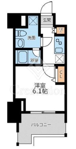 プライマル横濱平沼橋 403 間取り図