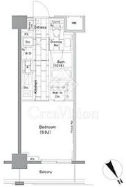 ザ・パークハビオ横浜山手 7階 間取り図
