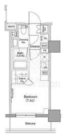 ザ・パークハビオ西横浜 1006 間取り図