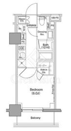 ザ・パークハビオ西横浜 503 間取り図