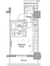 ザ・パークハビオ西横浜 902 間取り図