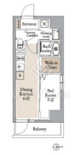 グランカーサ住吉Ⅱ 702 間取り図