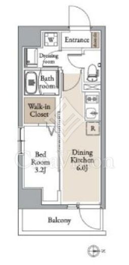 グランカーサ住吉Ⅱ 805 間取り図