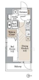 グランカーサ住吉Ⅱ 805 間取り図
