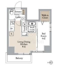 グランカーサ住吉Ⅱ 701 間取り図