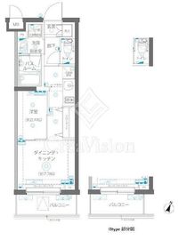 ZOOM蒲田EAST 3階 間取り図