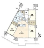 桜上水ガーデンズ 3階 間取り図