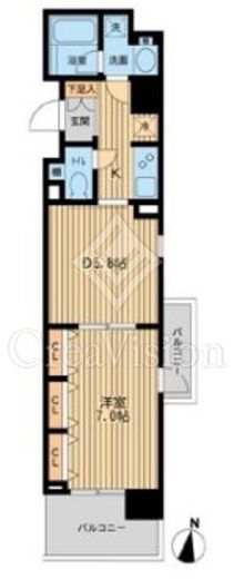 ドゥーエ横濱台町 1201 間取り図