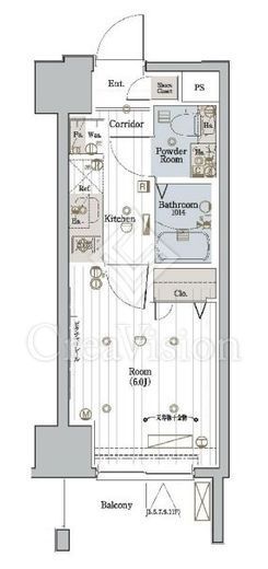 メイクスデザイン川崎Ⅱ 4階 間取り図