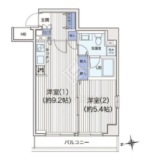 ライブコート大鳥居 307 間取り図