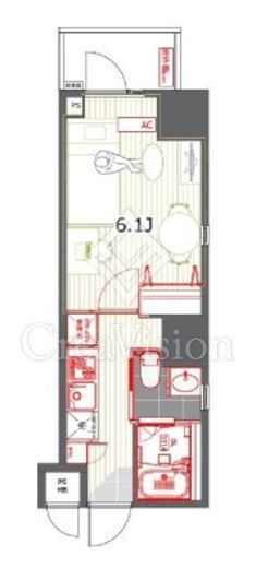 レジデンス西新宿スクエア 1101 間取り図