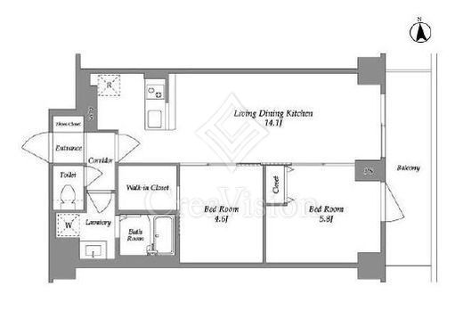 KDXレジデンス上板橋 206 間取り図