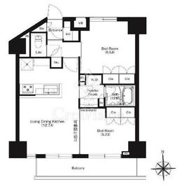 HF正光寺赤羽レジデンス2 1302 間取り図