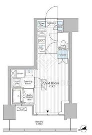 パークアクシス市川 318 間取り図