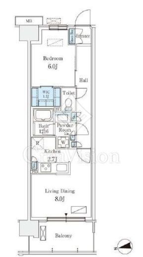 スカイグランデ津田沼 903 間取り図