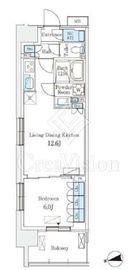 スカイグランデ津田沼 901 間取り図