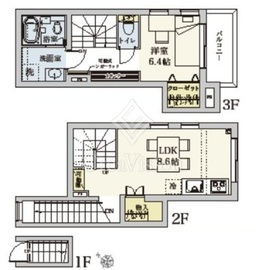 エストラルゴ代々木上原 203 間取り図