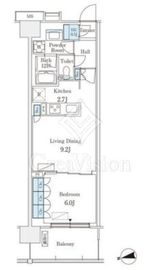 スカイグランデ津田沼 905 間取り図