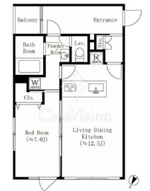 ビバリー代々木上原 101 間取り図