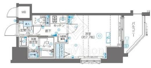 ZOOM川崎Second 8階 間取り図