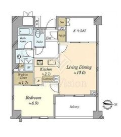 パークコート高輪ヒルトップレジデンス 4階 間取り図